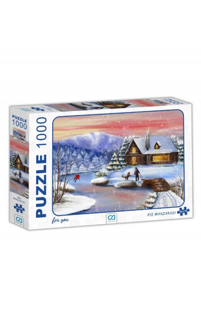 CA.7018 Kış Manzarası Puzzle  ''1000 Parça''