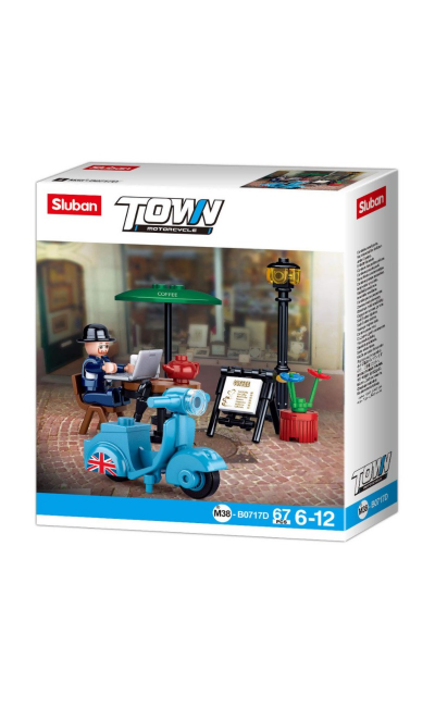 B0717D Sluban Town Scooter Lego Seti ''67 Parça''