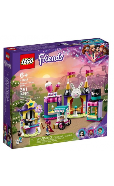 LGF41687 LEGO® FRİENDS SİHİRLİ LUNAPARK STANTLARI 41687 YAPIM SETİ; SİHİR NUMARALARINI SEVEN ÇOCUKLA