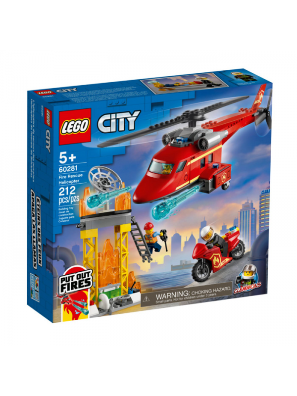 LSC60281 LEGO CİTY İTFAİYE KURTARMA HELİKOPTERİ 60281 YAPIM SETİ; Ç…