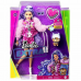 GXF08 Barbie Extra Mor Saçlı Bebek