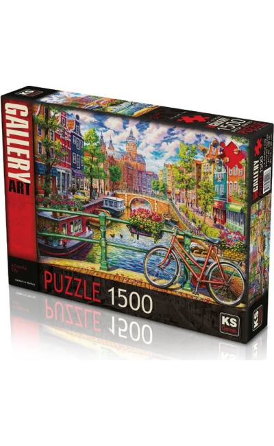 22018 ONUR A COLORFUL CITY 1500 PARÇA PUZZLE