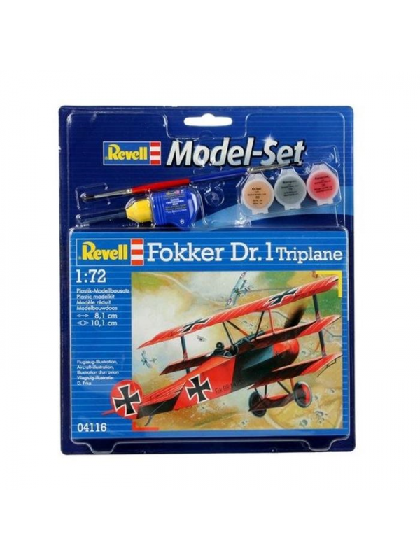 VBU64116 REVELL MODEL SET FOKKER DR.1 TRİPLANE-64116…