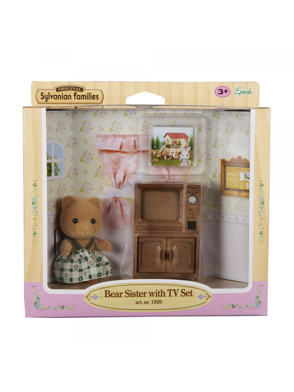 ESE5143 SYLVANİAN FAMİLİES AYI KIZ KARDEŞ TV SET-5143…