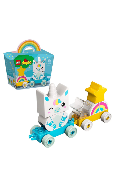 LED10953 LEGO DUPLO İLK TEK BOYNUZLU ATIM 10953 KÜÇÜK ÇOCUKLAR İÇİN ÇEKMELİ TEK BOYNUZLU AT; OYNARKE