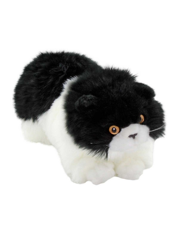 ANM/20883 Yatan Siyah-Beyaz Peluş Kedi 26 cm…