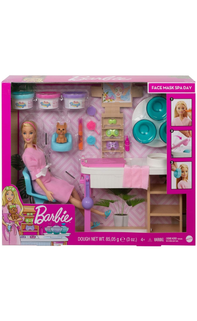 GJR84 Barbie Welness Yüz Bakımı Yapıyor Oyun Seti