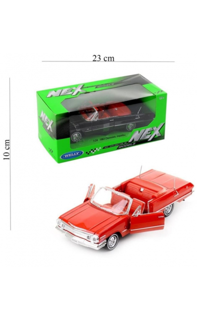Welly 22434 Karsan 1963 Chevrolet Impala Model Araba 1:24