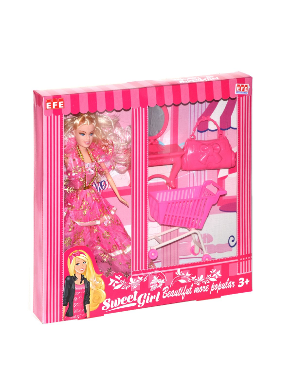 221 Efe Sweet Girl Gardolap Market Arabalı Bebek Oyun Seti…
