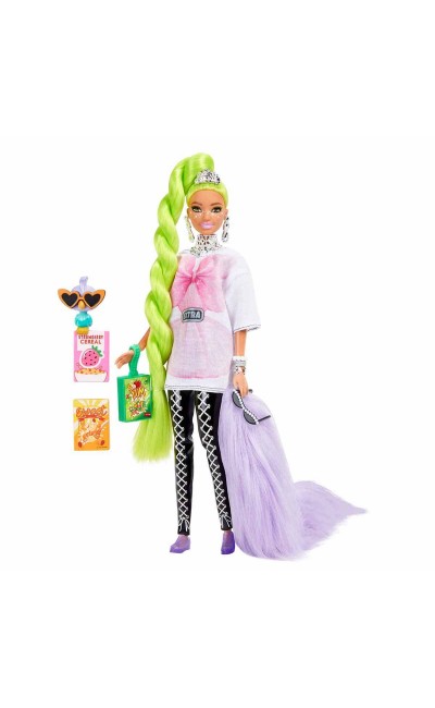 HDJ44 Barbie Extra Neon Saçlı Bebek