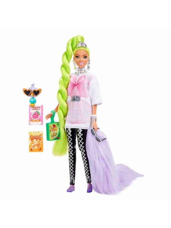 HDJ44 Barbie Extra Neon Saçlı Bebek…