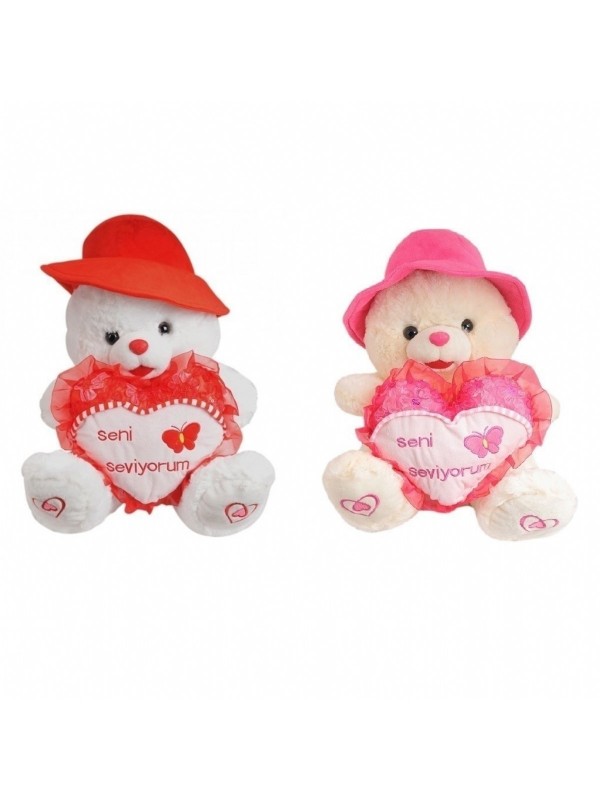 PL78501 Halley Şapkalı Peluş Ayı ''45 cm''…