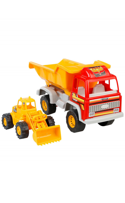 97 Uçar Kids Inşaat Kamyonum Ve Mini Buldozer