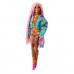 GXF09 Barbie Extra Pembe Örgü Saçlı Bebek