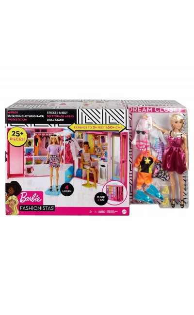 GBK10 Barbie'nin Rüya Dolabı Oyun Seti
