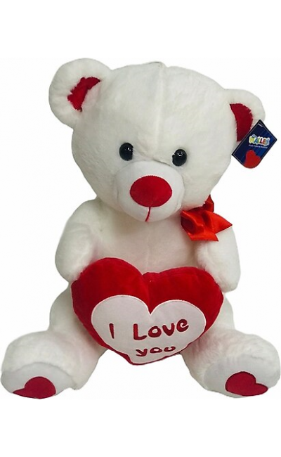 PL78714 Halley 50 cm Kalp Tutan Peluş Ayı