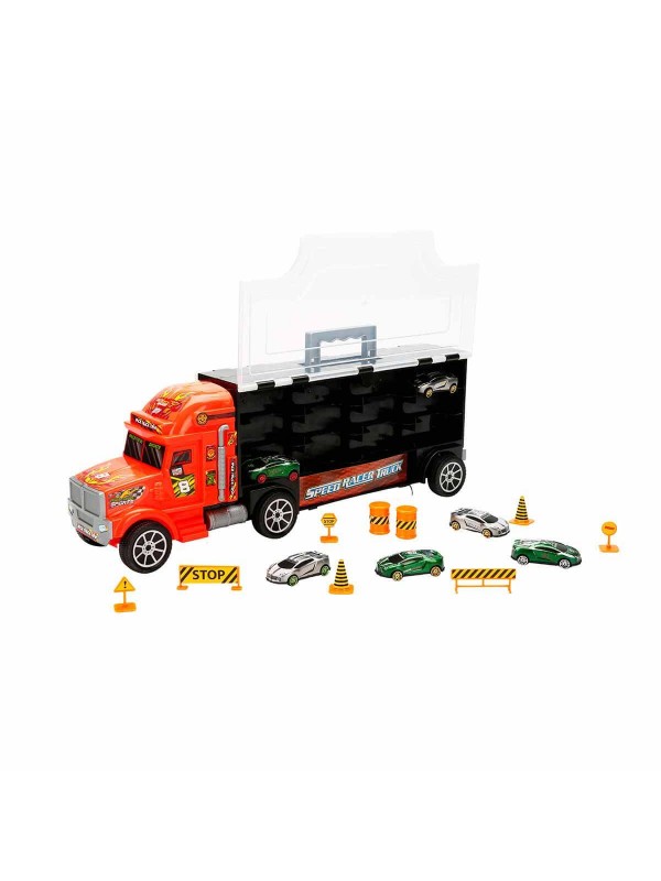 TOY-31 Toysan Speed Racer 6 Araçlı Çantalı Transporter…