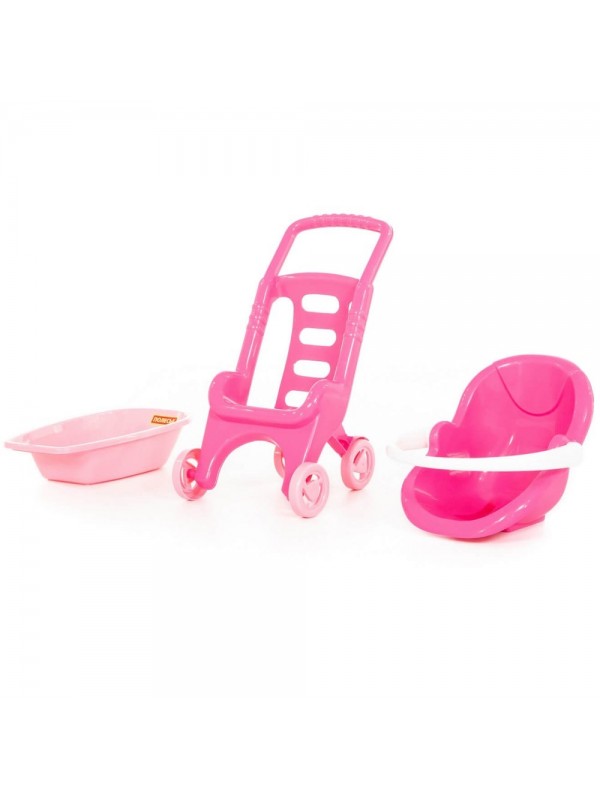 42842 Polesie Bebek Arabası Pembe 3x1…
