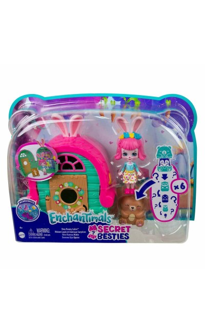 GTM46 Enchantimals Secret Besties Bebek ve Ev Oyun Seti