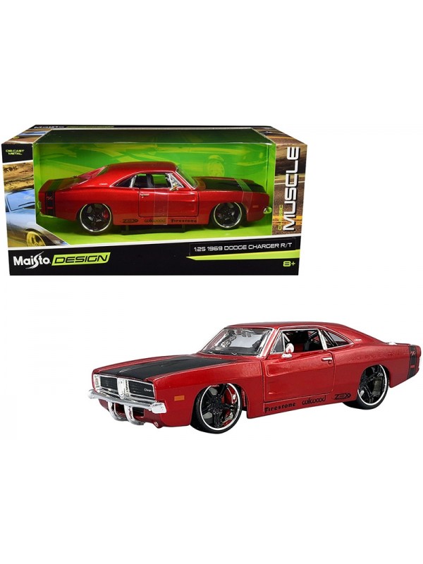 32537 Maisto Diecast 1:24 Design Classic Muscle 1969 Dodge Charger RT…