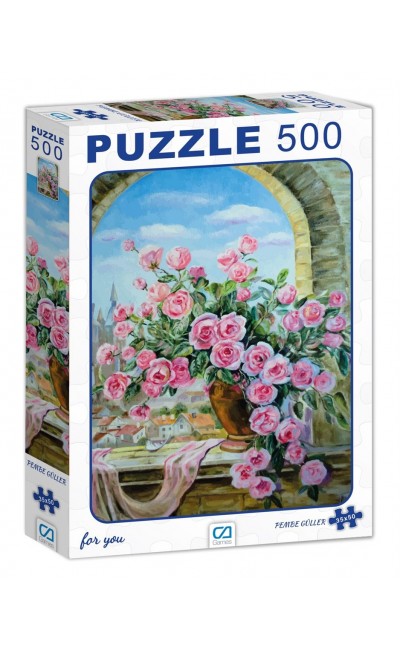 CA.7507 Pembe Güller 500 Parça Puzzle