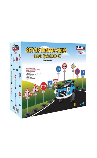 03 415 Pilsan Trafik İşaretleri Seti 10 Parça