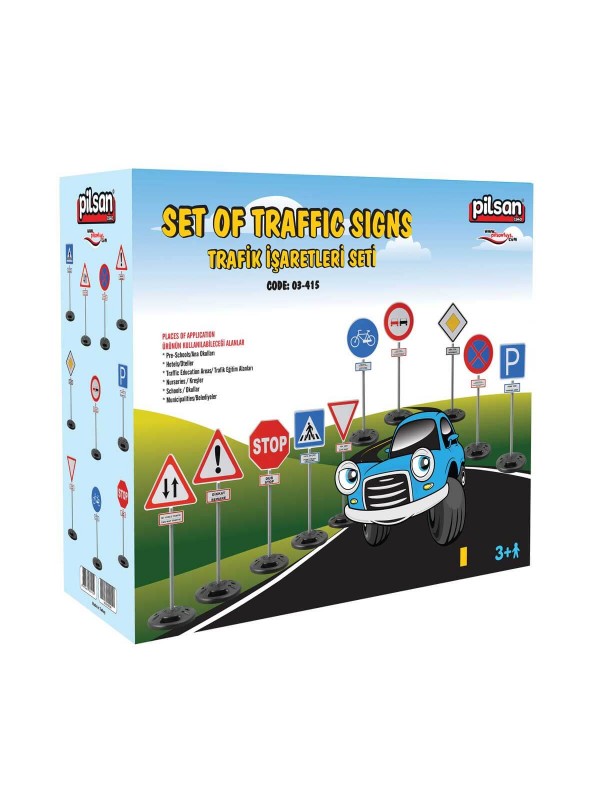 03 415 Pilsan Trafik İşaretleri Seti 10 Parça…