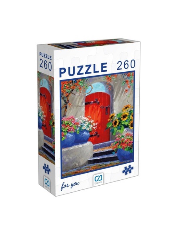 CA.6001 CA Kırmızı Kapı 260 Parça Puzzle…