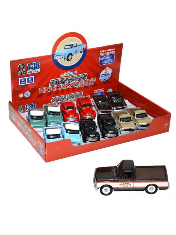 Adel Nitro Speed 1:36 Çek Bırak Retro Kamyonet…