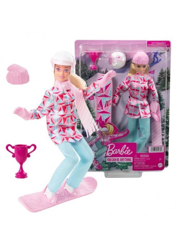 HCN32 Barbie Snowboard Sporcusu Bebek…