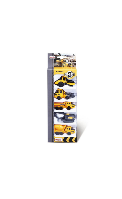 MAY/12375 MAİSTO VOLVO 7,5 CM ARAÇLAR 5'Lİ PAKET