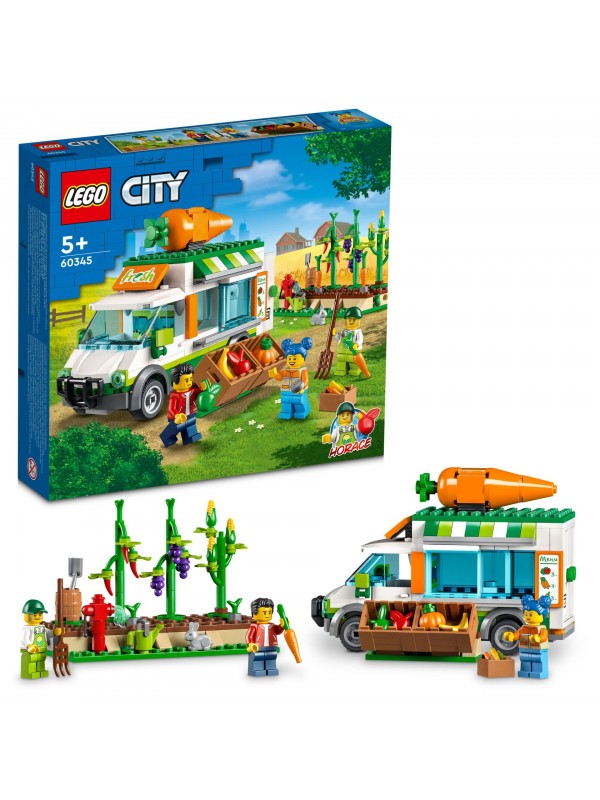 60345 LEGO City Çiftçi Pazarı Minibüsü 3 Minifigürlü Mobil Çiftlik…