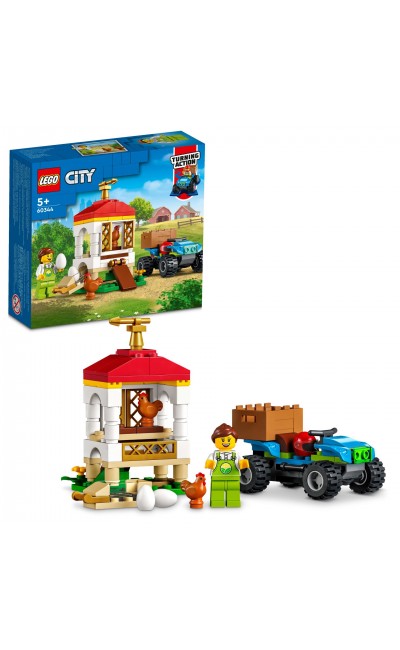 60344 LEGO 101 Parça City Tavuk Kümesi Yapım Seti