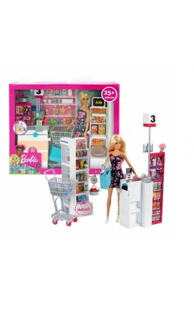 FRP01 Barbie Süpermarkette Oyun Seti