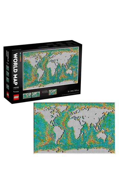 LAD31203 LEGO Architecture Dünya Haritası Yapım Seti