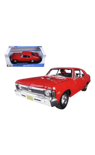 31132 1:18 Maisto Chevrolet Nova SS Coupe 1970 Model Araba
