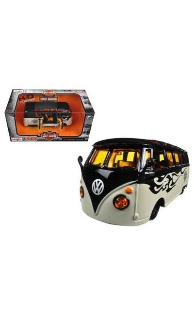 32192 1:25 Maisto Volkswagen Van Samba Model Araba