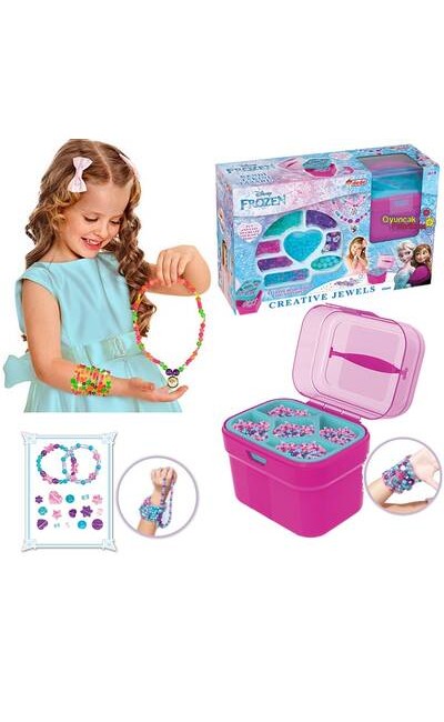 03660 Dede Frozen Takı Seti Sepetli