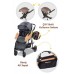 Derya BabyCare Bora Cross Travel Puset Siyah