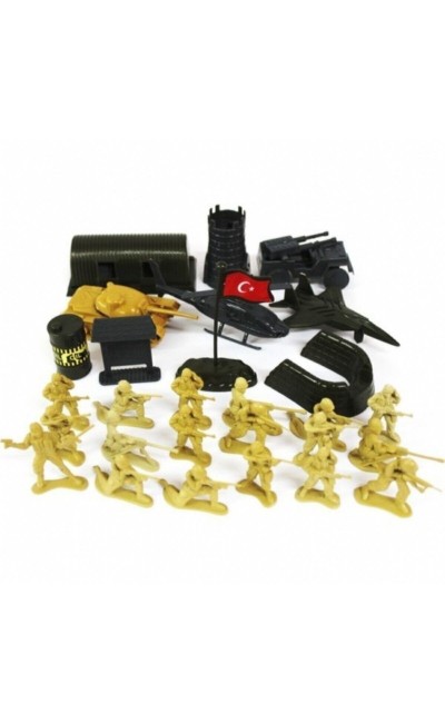 KET-225 Kette Oyuncak PVC Asker Seti Çok Parçalı Mini Figürler