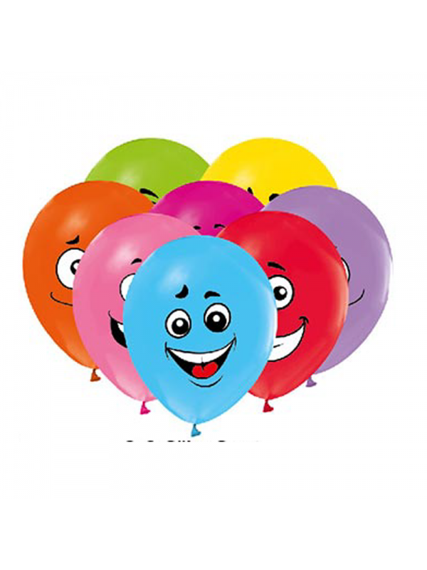 BMB1030TGS2736 BALONEVİ 2+0 GÜLEN SURAT BASKILI 12" BALON 100'L…
