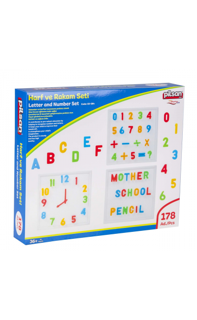 03 297 İNOVATİF HARF VE RAKAM SETİ (222  PARÇA)