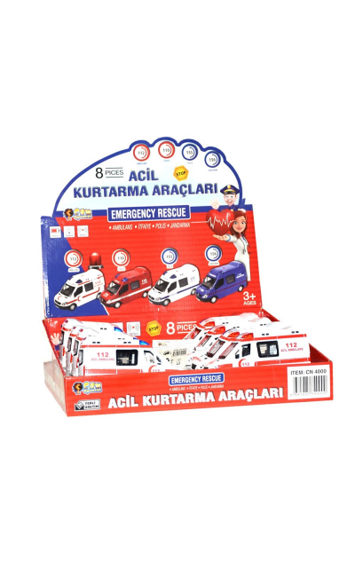 CN4000 CAN KUTUDA 8 Lİ SESLİ METAL AMBULANS