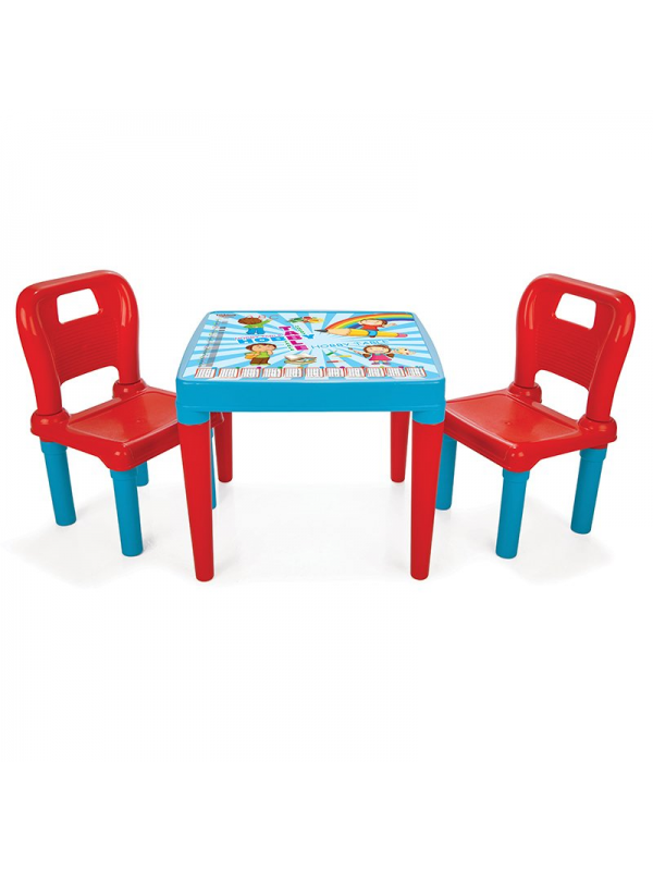 03 414 HOBBY 2 SANDALYELİ OYUN VE AKTİVİTE MASASI (MAVİ)…