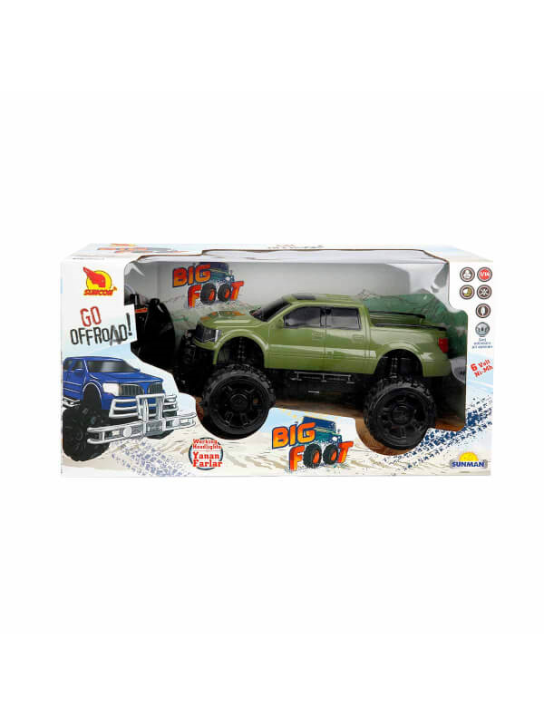 S01040022 SUNMAN SUN-SABC-SNC-R/C 1/14 F/F ARABA BIG FOOT PICK UP 6V.USB 4…