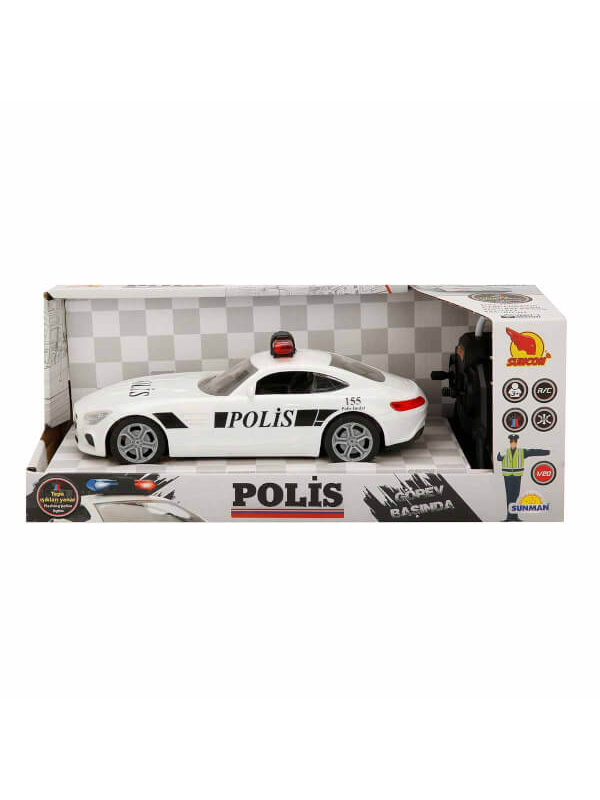 S00020357 SUNMAN SUN-SABC-SNC-R/C 1/20 F/F ARABA AZTEC POLİS IŞIKLI 40MH…