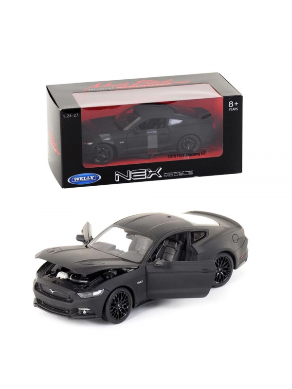 24062MA KARSAN WELLY 1:24 15 FORD MUSTAN MATTE BLACK (12)…