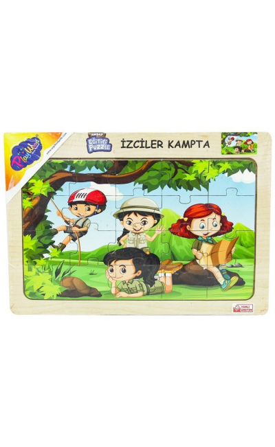 ONY-40/41/42/43 ONYIL AHŞAP EĞİTİCİ PUZZLE / İZCİLER KAMPTA