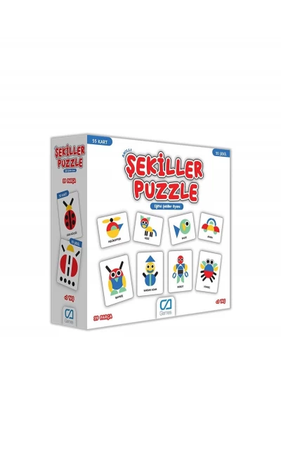 CA.5114 Games Akıllı Şekiller Puzzle Oyun Seti