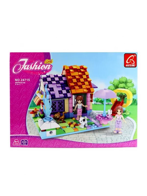 2880 Mega  Ausini Lego Fashion Girl Hayvanlarla Kaydırak Eğlencesi ''424…